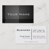 Moderner beruflicher schwarzer Glanz Visitenkarte (Vorne/Hinten)