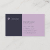 Moderner beruflicher schwarzer lederner Entwurf Visitenkarte (Rückseite)