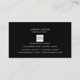Moderner beruflicher schwarzer visitenkarte