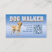 Moderner Beruflicher Service für Haustiere: Hundes Visitenkarte (Vorderseite)