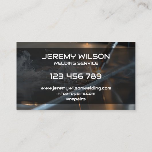 Moderner Beruflicher Silbermetallschleifer Visitenkarte (Rückseite)
