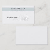 Moderner Beruflicher Sleek Trendy Classy Schlicht Visitenkarte (Vorne/Hinten)