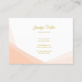 Moderner Beruflicher, stilvoller Goldenhandschrift Visitenkarte (Rückseite)