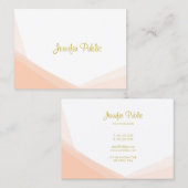 Moderner Beruflicher, stilvoller Goldenhandschrift Visitenkarte (Vorne/Hinten)