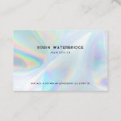 Moderner Beruflicher Stylist Visitenkarte (Rückseite)