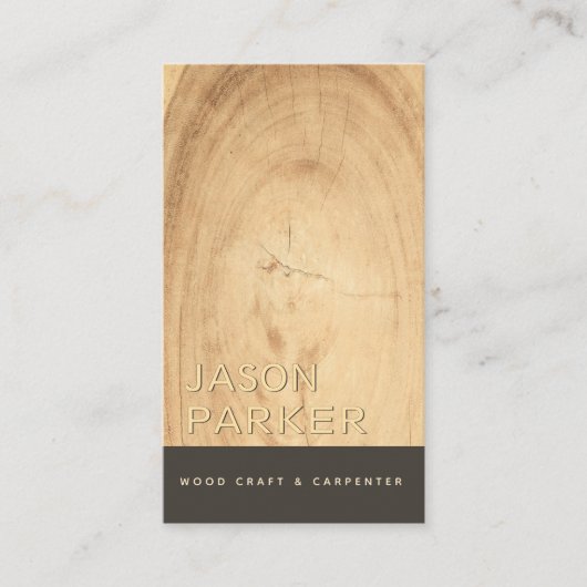 Moderner beruflicher Tischlercode Qr Visitenkarte (Vorderseite)