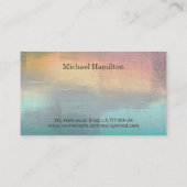 Moderner beruflicher und eleganter Malservice Visitenkarte (Rückseite)