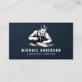 Moderner beruflicher Zimmerservice und Handyman Visitenkarte (Vorderseite)