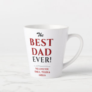 Moderner Best Dad Ever Vatertag Milchtasse