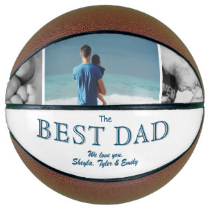 Moderner Best Dad Vatertag 3 Foto-Collage Basketball