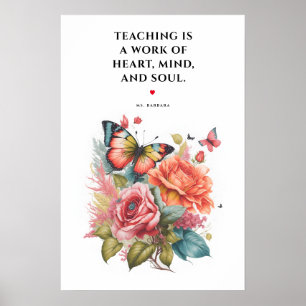 MODERNER BEST LEHRER JE LEHREN HERZMIND SOUL POSTER