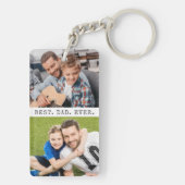 Moderner BEST VATER EVA 2 Fotos Personalisiert Schlüsselanhänger (Rückseite)