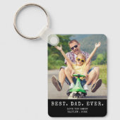 Moderner BEST VATER EVA 2 Fotos Personalisiert Schlüsselanhänger (Vorderseite)