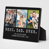 Moderner BEST VATER EVA 3 Fotos Personalisiert Fotoplatte (Seite)