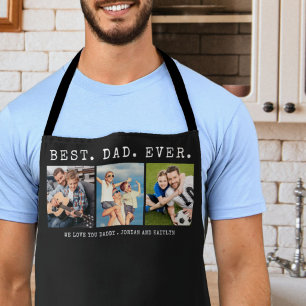 Moderner BEST VATER EVA 3 Fotos Personalisiert kun Schürze