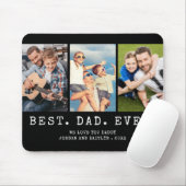 Moderner BEST VATER EVA 3 Fotos Personalisiert Mousepad (Mit Mouse)