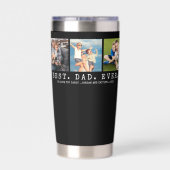 Moderner BEST VATER EVA 3 Fotos Personalisiert Thermobecher (Rückseite)