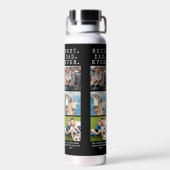 Moderner BEST VATER EVA 3 Fotos Personalisiert Trinkflasche (Rückseite)