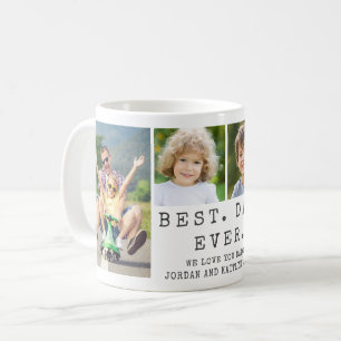 Moderner BEST VATER EVA 4 Fotos Personalisiert Kaffeetasse