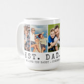 Moderner BEST VATER EVA 5 Fotos Personalisiert Kaffeetasse (Vorderseite Links)