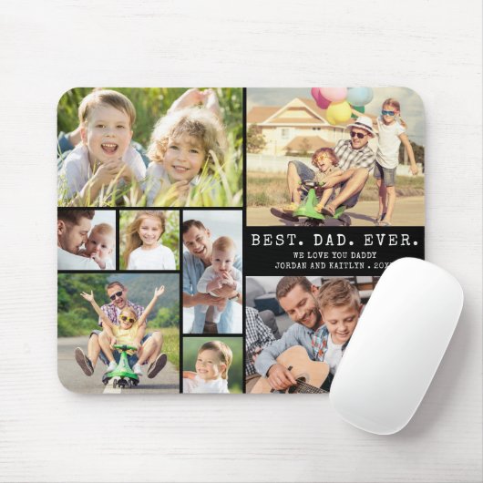 Moderner BEST VATER EVA 8 FotoCollage Mousepad (Mit Mouse)