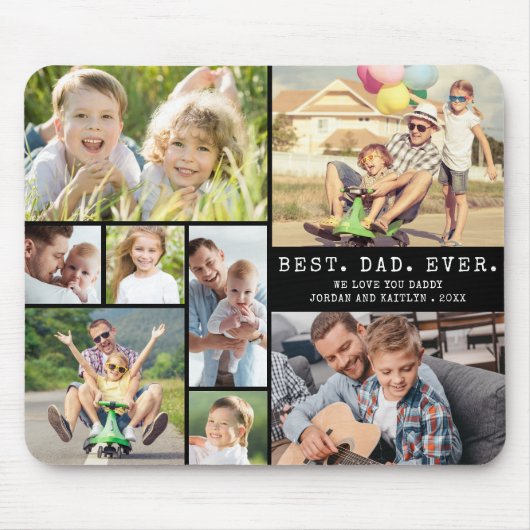 Moderner BEST VATER EVA 8 FotoCollage Mousepad (Vorne)
