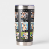 Moderner BEST VATER JE 3 Fotos Wiederholung Thermobecher (Vorderseite)