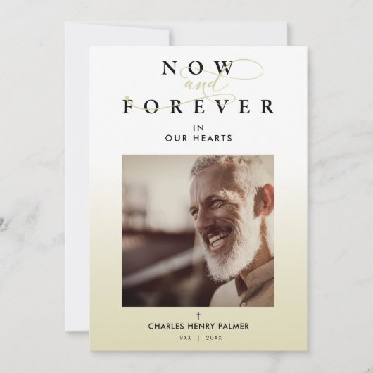 Moderner Bestattungsservice für Minimalistisches F Einladung (Vorderseite)