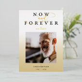 Moderner Bestattungsservice für Minimalistisches F Folieneinladung (Stehend vorne)