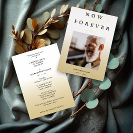 Moderner Bestattungsservice für Minimalistisches F Folieneinladung