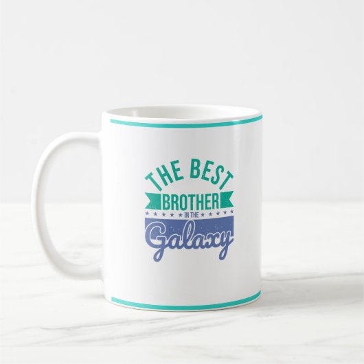 Moderner Bester Bruder in der Galaxy Quote Tasse (Links)