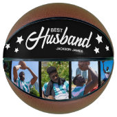 Moderner bester Ehemann 5 Foto Basketball (Vorderseite)