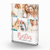 Moderner Bester Freund Foto Collage Block (Rechts)