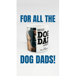 Moderner bester Hunde-Vater je benutzerdefinierter Zweifarbige Tasse