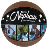 Moderner bester Neffe 5 Foto Basketball (Vorderseite)