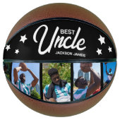 Moderner bester Onkel 5 Foto Basketball (Vorderseite)