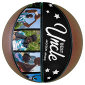 Moderner bester Onkel 5 Foto Basketball (Vertikal)