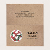 Moderner bester Salat in der Stadt Beruflich Visitenkarten (Außenseite Aufgefaltet)