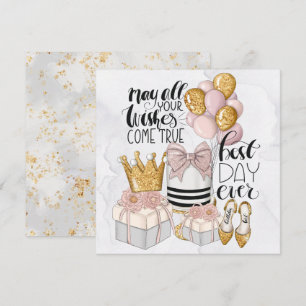 Moderner bester Tag je Geburtstag Feiertagskarte