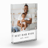Moderner Bester Vater Aller Zeiten Fotoblock (Links)