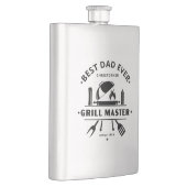 Moderner Bester Vater Aller Zeiten Grillmeister Pe Flachmann (Rechts)