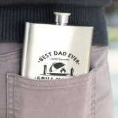Moderner Bester Vater Aller Zeiten Grillmeister Pe Flachmann (Beispiel)