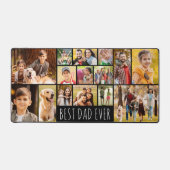 Moderner bester Vater je 14 FotoCollage kundenspez Schreibtischunterlage (Vorderseite)