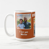 Moderner bester Vater je 3 Foto Collage Vater Kaffeetasse (Links)
