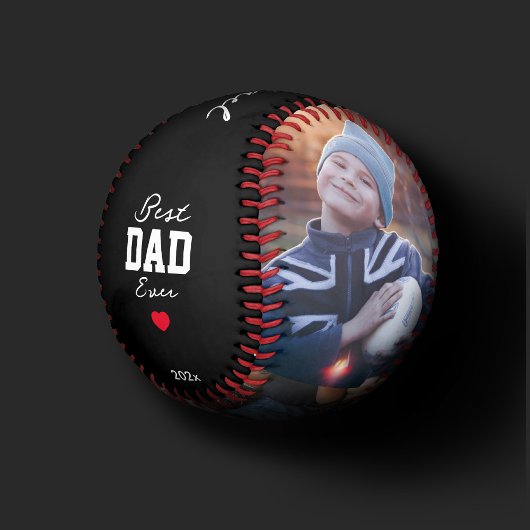 Moderner bester Vater je 3 Foto Collage Vatertag Baseball