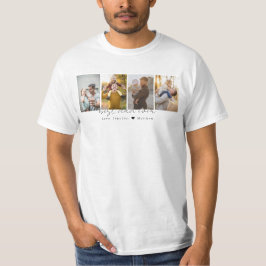 Moderner bester Vater je 4 Fotos kundenspezifisch  T-Shirt