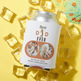 Moderner Bester Vater je Foto Collage Vatertag Dosenkühler