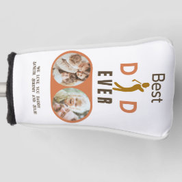 Moderner Bester Vater je Foto Collage Vatertag Golf Headcover