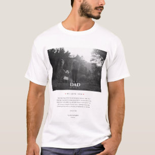 Moderner Bester Vater je Foto Sonniger Vater Tag T-Shirt