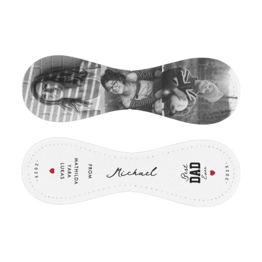 Moderner bester Vater je Schwarz-weißer Individuel Baseball (Paneele)